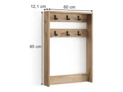 Cabide de parede carvalho viking 60x12.1x85 eliza*Vicco Sale