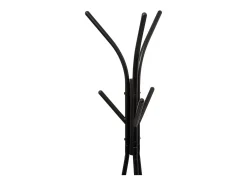 Five Cabide De Pé*Cabide Jano com 6 ganchos e 2 prateleiras, estilo industrial, , 175 cm Preto