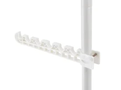 Helloshop26 Cabide De Pé*Cabide telescópico com altura ajustável 110 - 305 cm 03_0003506 Branco