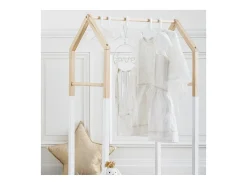 Cabideiro Infantil Casa 3 Barras -Carvalho 60 cm*Atmosphera for Kids