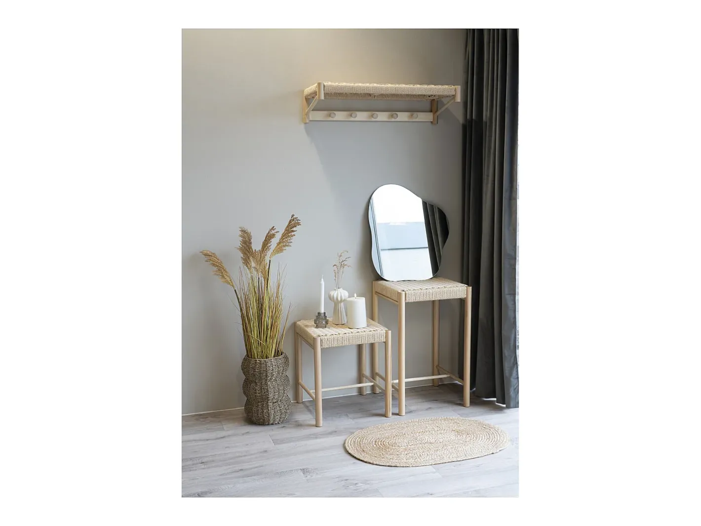 Cabides de Parede Abano, Castanho, 31x78x17 cm, Kendra Home* Outlet