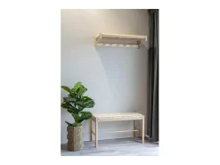 Cabides de Parede Abano, Castanho, 31x78x17 cm, Kendra Home* Outlet