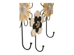Hot Cabides de Parede Flores 1, Castanho, 61x5,5x30,5 cm, Kendra Home Cabide De Pé