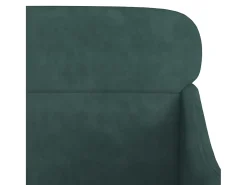 vidaxl Poltrona*Cadeira c/ apoio de braços 63x76x80 cm veludo -escuro Verde