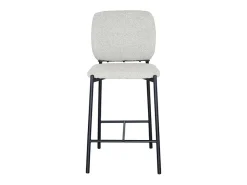 Clearance Cadeira de balcão RITA – Tecido – Pés de metal preto – Altura 99 cm – Estilo design/industrial Banco