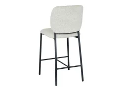 Clearance Cadeira de balcão RITA – Tecido – Pés de metal preto – Altura 99 cm – Estilo design/industrial Banco