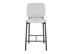 Clearance Cadeira de balcão RITA – Tecido – Pés de metal preto – Altura 99 cm – Estilo design/industrial Banco