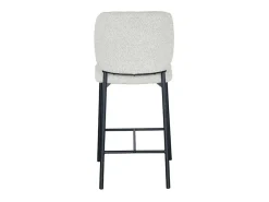 Clearance Cadeira de balcão RITA – Tecido – Pés de metal preto – Altura 99 cm – Estilo design/industrial Banco