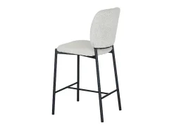 Clearance Cadeira de balcão RITA – Tecido – Pés de metal preto – Altura 99 cm – Estilo design/industrial Banco