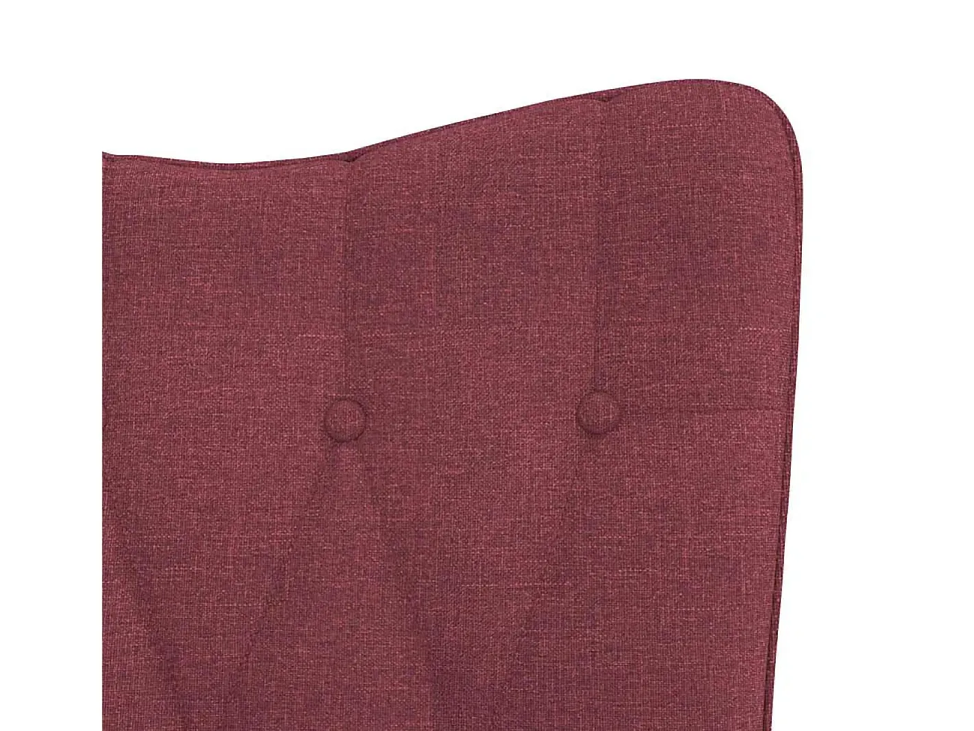 vidaxl Poltrona*Cadeira de baloiço com banco tecido tinto Vermelho