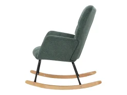 Loft24 Poltrona*Cadeira de baloiço Elza Tecido Belfast Verde