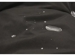 Best Cadeira de baloiço em resina preta com efeito de vime JANE com almofada confortável para interior e exterior Poltrona