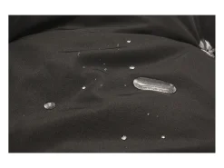 Best Cadeira de baloiço em resina preta com efeito de vime JANE com almofada confortável para interior e exterior Poltrona
