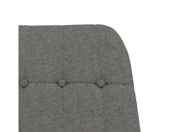 vidaxl Poltrona*Cadeira de baloiço tecido -claro Cinzento