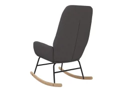 vidaxl Poltrona*Cadeira de baloiço tecido -claro Cinzento