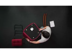 vidaxl Poltrona*Cadeira de baloiço veludo -claro Cinzento