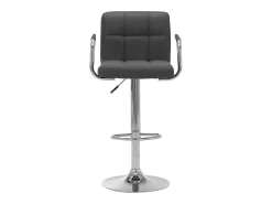 vidaxl Banco*Cadeira de bar tecido -escuro Cinzento