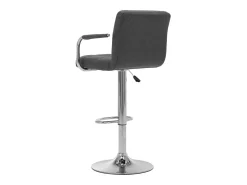 vidaxl Banco*Cadeira de bar tecido -escuro Cinzento