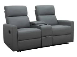Loft24 Sofá*Cadeira de braços dupla reclinável Daoulas Cinzento