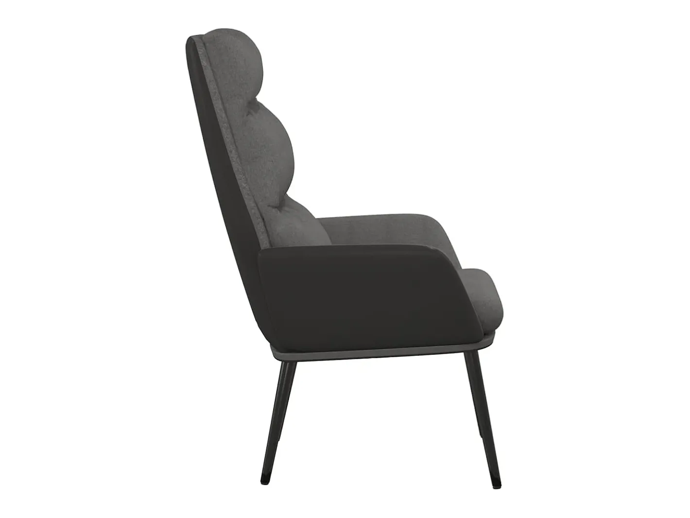 vidaxl Poltrona*Cadeira de descanso tecido cinzento-claro Cinzento claro