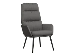 vidaxl Poltrona*Cadeira de descanso tecido cinzento-claro Cinzento claro