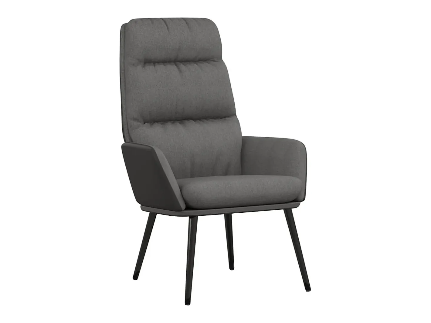 vidaxl Poltrona*Cadeira de descanso tecido cinzento-claro Cinzento claro