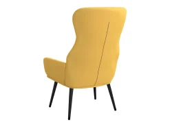 vidaxl Poltrona*Cadeira de descanso tecido mostarda Amarelo