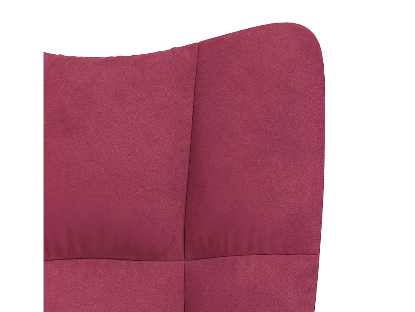 vidaxl Poltrona*Cadeira de descanso veludo tinto Vermelho