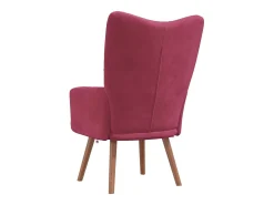 vidaxl Poltrona*Cadeira de descanso veludo tinto Vermelho