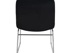 Loft24 Poltrona*Cadeira decorativa com estofo em veludo Preto