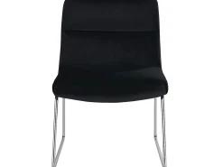 Loft24 Poltrona*Cadeira decorativa com estofo em veludo Preto