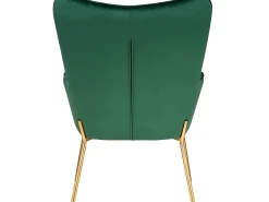 Loft24 Poltrona*Cadeira decorativa estofada em veludo . Verde