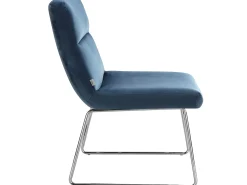 Cadeira decorativa estofada em veludo .^Loft24