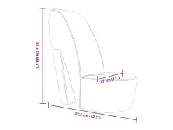 vidaxl Poltrona*Cadeira estilo sapato de salto alto couro artificial Branco