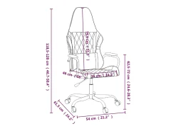vidaxl Poltrona*Cadeira gaming massagens couro artificial preto e Verde