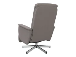 Cadeira massagens reclin. com apoio pés tecido cinza-acastanhado SHL121367* Sale