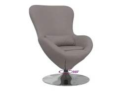 Cadeira Relax | Cadeira ovo Cinzento-acastanhado 63x73x90 cm tecido SHL420613^ Hot
