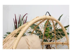 Cadeira suspensa em pé de resina efeito rattan JANE*Concept-Usine Hot