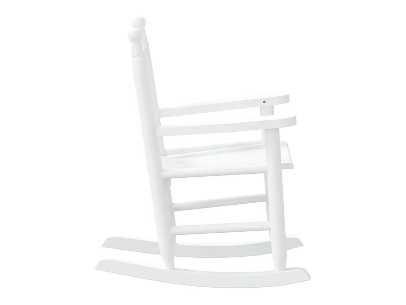 vidaxl Poltrona*Cadeiras de baloiço infantis 2 pcs álamo maciço Branco