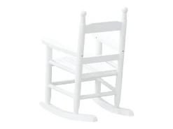 vidaxl Poltrona*Cadeiras de baloiço infantis 2 pcs álamo maciço Branco