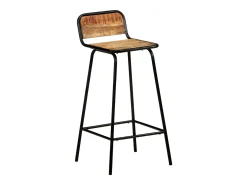 vidaxl Banco*Cadeiras de bar 2 pcs madeira de mangueira maciça Castanho