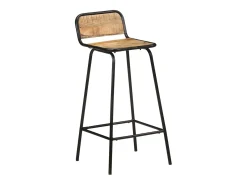 vidaxl Banco*Cadeiras de bar 2 pcs madeira de mangueira maciça Castanho