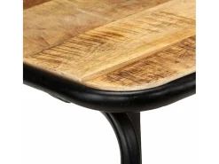 vidaxl Banco*Cadeiras de bar 2 pcs madeira de mangueira maciça Castanho