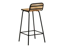 vidaxl Banco*Cadeiras de bar 2 pcs madeira de mangueira maciça Castanho