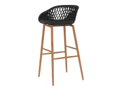 vidaxl Banco*Cadeiras de bar 2 pcs Preto