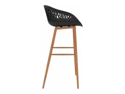 vidaxl Banco*Cadeiras de bar 2 pcs Preto