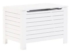 Acessórios De Arrumação*Caixa arrumação c/ tampa RANA 100x49x54 cm pinho maciço PT448270 Branco