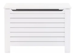 Acessórios De Arrumação*Caixa arrumação c/ tampa RANA 100x49x54 cm pinho maciço PT448270 Branco