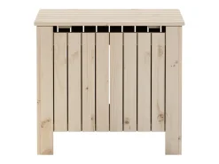 Acessórios De Arrumação*Caixa de arrumação com tampa RANA 60x49x54 cm pinho maciço PT452673 Castanho