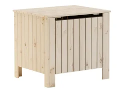 Acessórios De Arrumação*Caixa de arrumação com tampa RANA 60x49x54 cm pinho maciço PT452673 Castanho